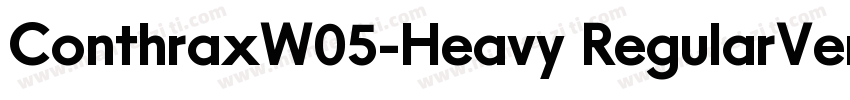 ConthraxW05-Heavy RegularVersion 1字体转换